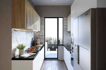 Kitchen in 4 BHK Builder Floor at Birla Navya, Sector 63a – for Sale
