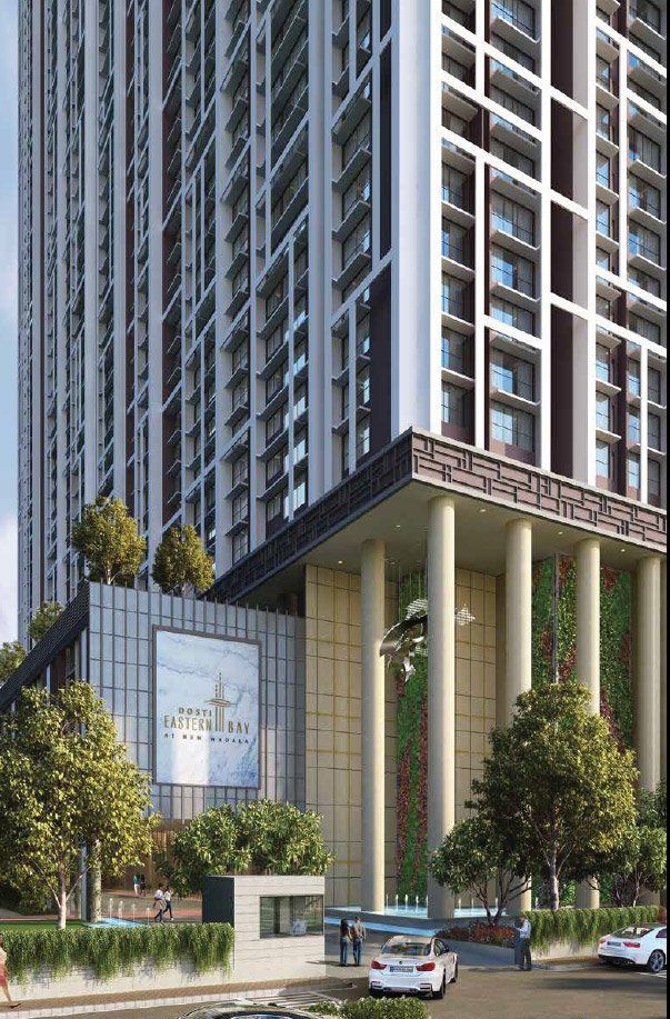 3 BHK + Extra Room 1200 Sq.Ft. Apartment in Dosti Eastern Bay Phase 2