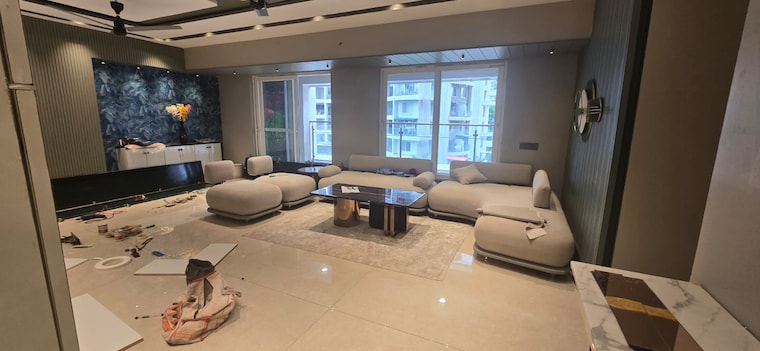 Living Room, rahul-arcus 4 Bedroom 2100 Sq.Ft. Apartment In Baner Pune 9189676