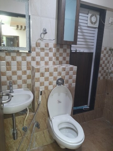 Bathroom in 2 BHK Apartment at Sethia Grandeur, Bandra East – for Rent
