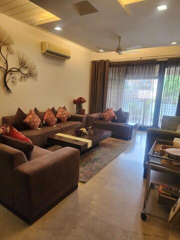 Living Room in 4 BHK Builder Floor at Greater Kailash I – for Sale