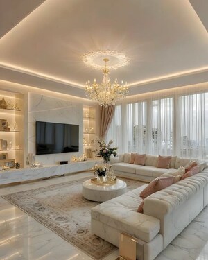 Living Room in 3 BHK Apartment at Elan The Presidential, Sector 106 – for Sale