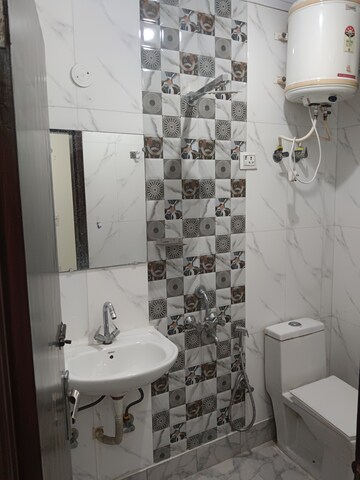 Bathroom in 1 BHK Builder Floor at Panchsheel Vihar – for Rent