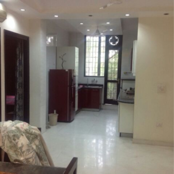 Living Room in 3 BHK Builder Floor at Greater Kailash I – for Rent