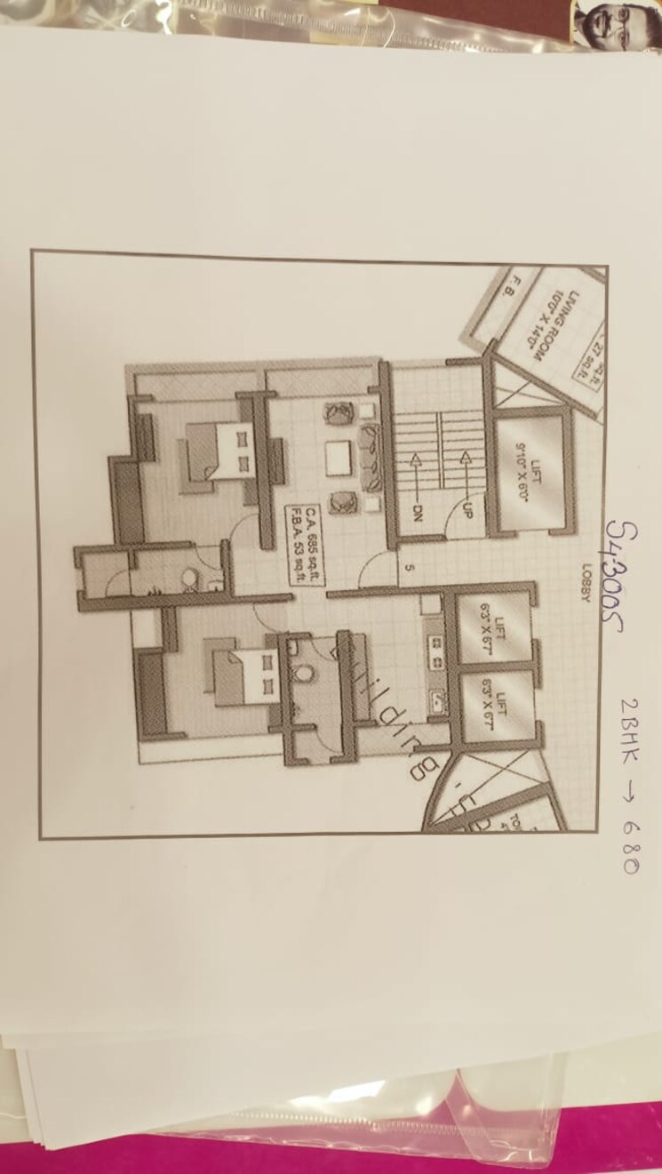 Floor Plan, ram-pushpanjali-residency 2 Bedroom 1033 Sq.Ft. Apartment In Owale Thane 9190038