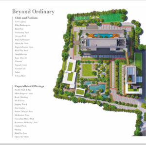 Master Plan in 4 BHK Apartment at Raheja Imperia, Empire Mill – for Sale