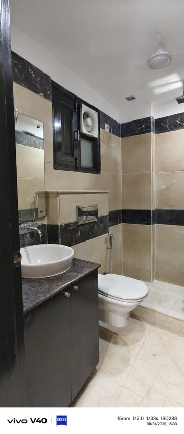 Kitchen in 3 BHK Builder Floor at Sarvodaya Enclave – for Rent