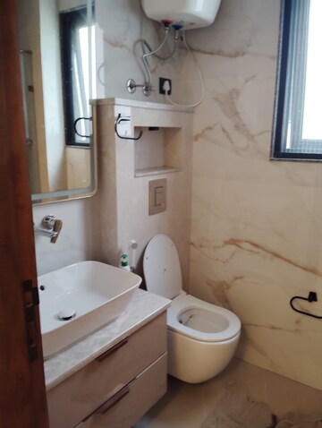 Bathroom in 3 BHK Builder Floor at Sarvodaya Enclave – for Rent