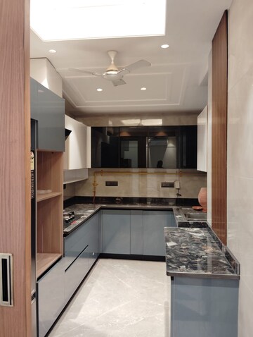 Kitchen in 3 BHK Builder Floor at Sarvodaya Enclave – for Rent