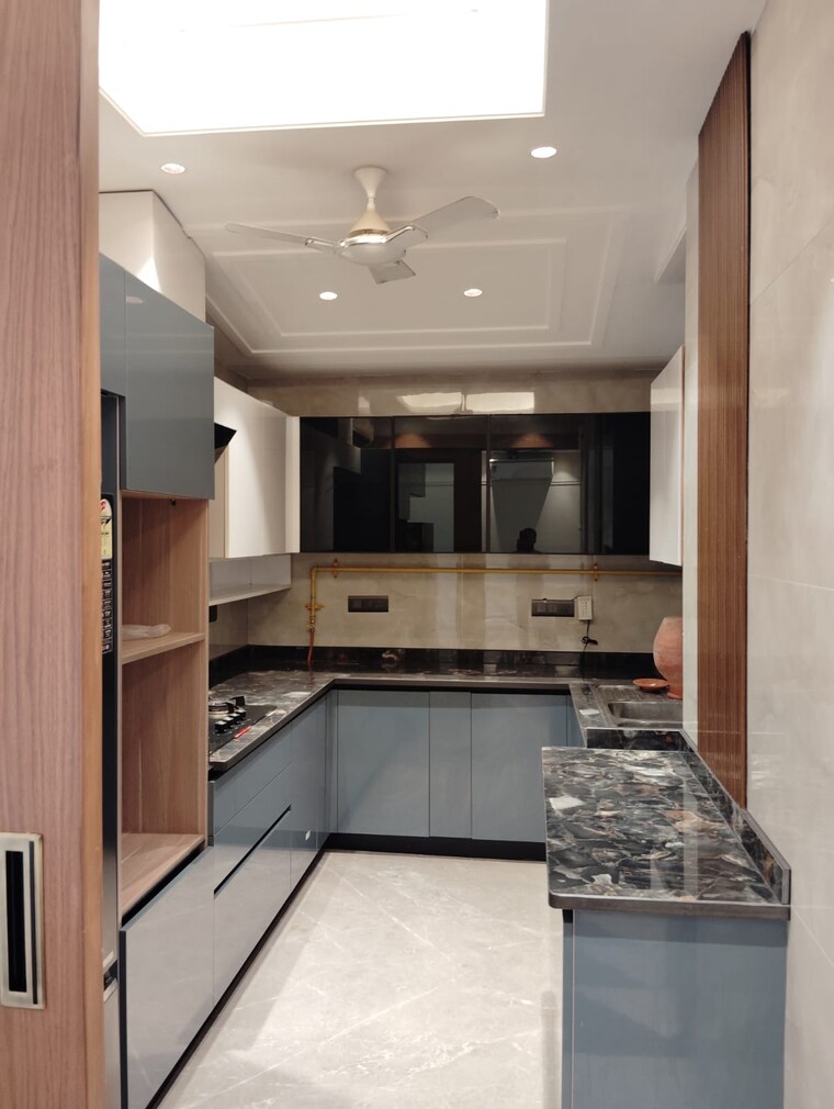 Kitchen, sarvodaya enclave 3 Bedroom 1600 Sq.Ft. Builder Floor In Sarvodaya Enclave Delhi 9190393