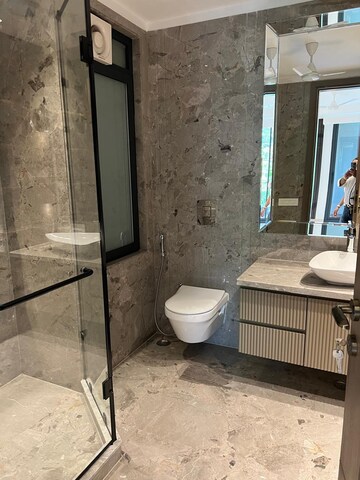 Bathroom in 3 BHK Builder Floor at Defence Colony – for Rent