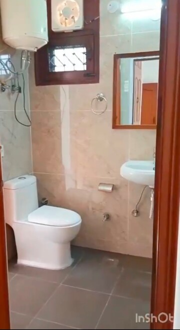 Bathroom in 3 BHK Builder Floor at Saket – for Rent