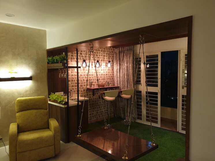 Living Room, concord-proxima 3 Bedroom 1425 Sq.Ft. Apartment In Baner Pune 9190556