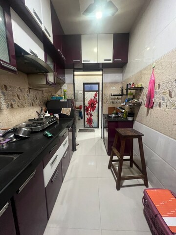 Kitchen in 1 BHK Apartment at Parsik Nagar – for Sale