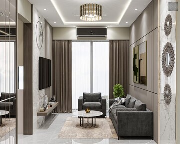 Living Room in 4 BHK Apartment at Dhanlaxmi Dhananjay Hill View, Nalasopara West – for Sale