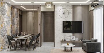 Living Room in 4 BHK Apartment at Dhanlaxmi Dhananjay Hill View, Nalasopara West – for Sale