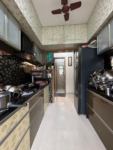 Kitchen in 1 BHK Apartment at Parsik Nagar – for Sale