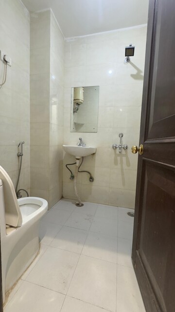 Bathroom in 1 BHK Builder Floor at Chattarpur – for Rent