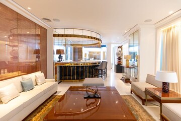 Living Room in 3 BHK Apartment at Rustomjee Crown, Prabhadevi – for Rent