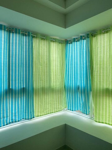 Balcony in 3 BHK Apartment at Bhartiya Nikoo Homes, Thanisandra Main Road – for Rent