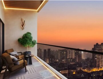 Balcony in 2 BHK Apartment at Shivani Rudram, Kandivali West – for Sale