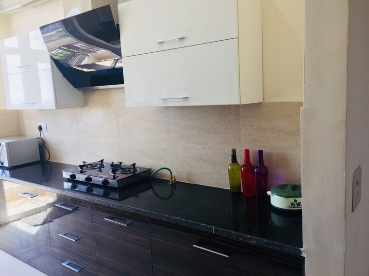 Kitchen, ambala highway 3 Bedroom 1500 Sq.Ft. Apartment In Ambala Highway Zirakpur 9191276