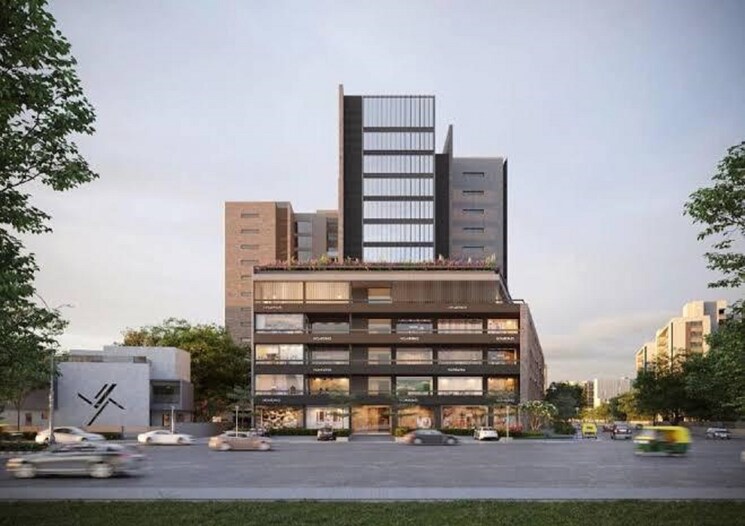 Exterior View, binori-b-square-3 Commercial Office Space 1024 Sq.Ft. In Bodakdev Ahmedabad 9191322