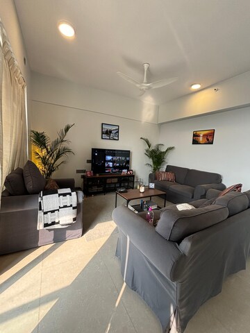 Living Room in 3 BHK Apartment at Rustomjee Paramount, Khar West – for Sale