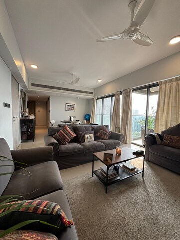 Living Room in 3 BHK Apartment at Rustomjee Paramount, Khar West – for Sale
