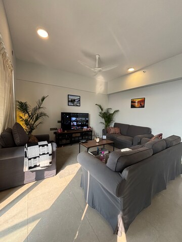 Living Room in 3 BHK Apartment at Rustomjee Paramount, Khar West – for Sale