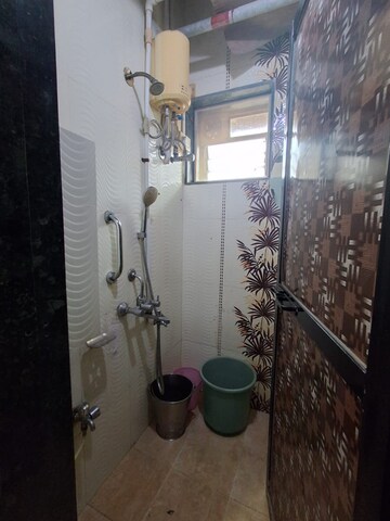 Bathroom in 1 BHK Apartment at Kopar Khairane – for Rent