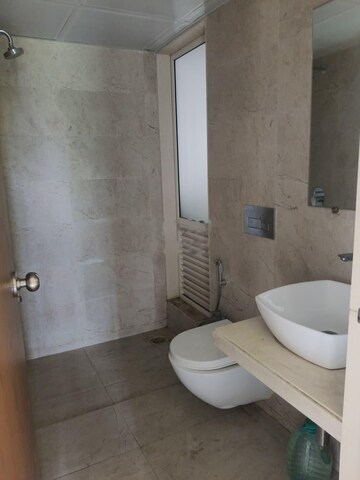 Bathroom in 1.5 BHK Apartment at Dosti West County, Balkum Pada – for Rent