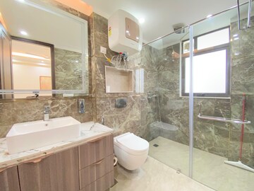 Bathroom in 4 BHK Builder Floor at Anand Niketan – for Rent