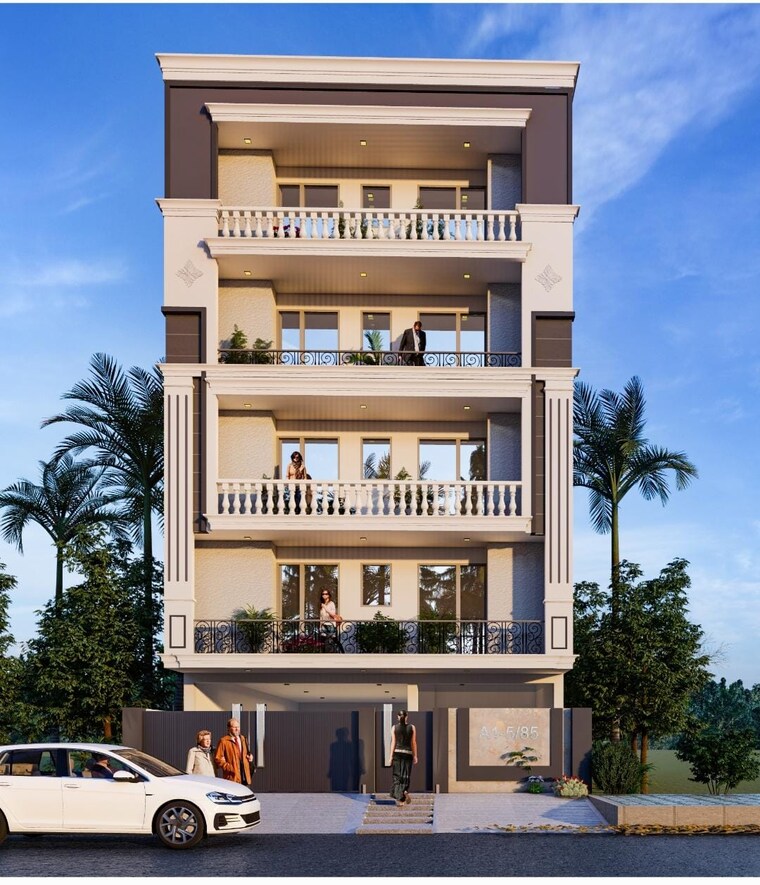 Exterior View, parklands 4 Bedroom 250 Sq.Yd. Builder Floor In Sector 85 Faridabad 9191578