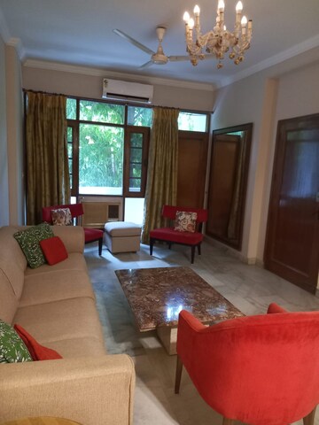Living Room in 3 BHK Builder Floor at Defence Colony – for Rent