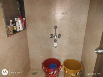 Bathroom in 1 BHK Apartment at Rustomjee Avenue L1, Virar West – for Rent