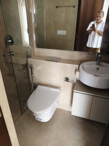 Bathroom in 2 BHK Apartment at Hiranandani Highland, Powai – for Rent