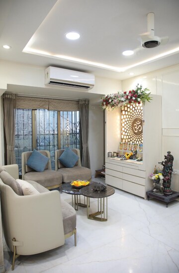 Living Room in 2.5 BHK Apartment at Lake Primrose, Powai – for Sale