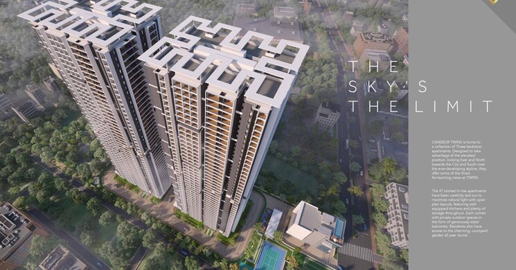 Exterior View, candeur-twins 3 Bedroom 1590 Sq.Ft. Apartment In Miyapur Hyderabad 9192384