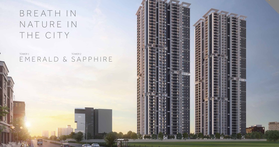 3 BHK + Extra Room 1590 Sq.Ft. Apartment in Candeur Twins