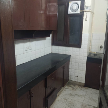 Kitchen in 1 BHK Builder Floor at Malviya Nagar – for Rent