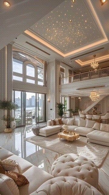 Living Room in 6 BHK Apartment at Indiabulls Sky, Lower Parel – for Sale