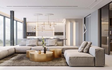Living Room in 6 BHK Apartment at Indiabulls Sky, Lower Parel – for Sale