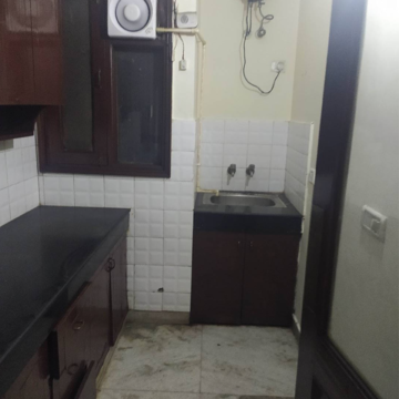 Kitchen in 1 BHK Builder Floor at Malviya Nagar – for Rent