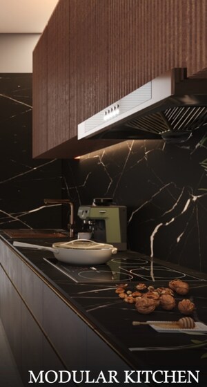 Kitchen in 2 BHK Apartment at Pam Solitaire Castle, Vasai West – for Sale