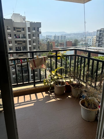 Balcony in 2 BHK Apartment at Majestique Landmark Miami, Dhayari – for Sale