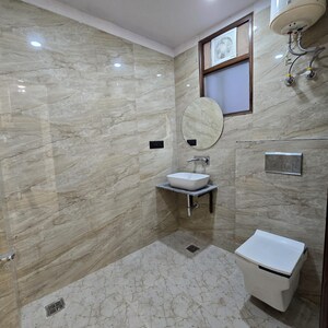 Bathroom in 2 BHK Builder Floor at Chattarpur – for Sale