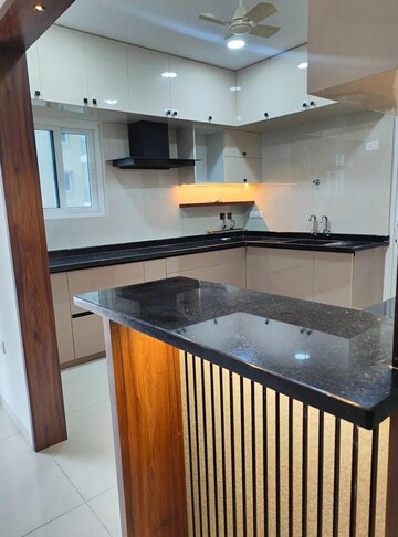 Kitchen in 3 BHK Apartment at Rajapushpa Provincia, Narsingi – for Rent