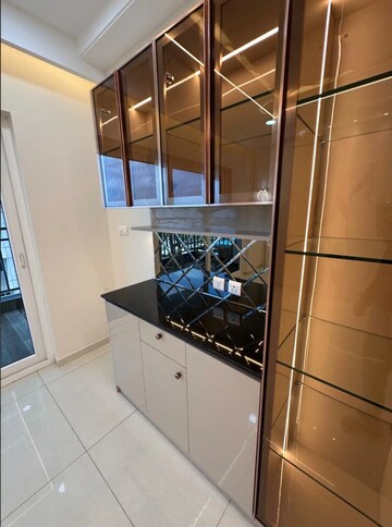 Kitchen in 3 BHK Apartment at Rajapushpa Provincia, Narsingi – for Rent