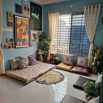 Living Room in 2 BHK Apartment at Windsor Apartment Bandra West, St. Peters Colony – for Rent